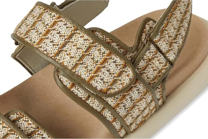 FLY LONDON PAAV228FLY Women's Sandals Khaki : EU 39 (US Women's 8-8.5) M, Rubber/Textile - Image 7