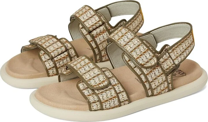 FLY LONDON PAAV228FLY Women's Sandals Khaki : EU 39 (US Women's 8-8.5) M, Rubber/Textile