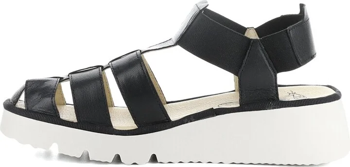 Fly London Pefi Leather Wedge Sandal - Image 2