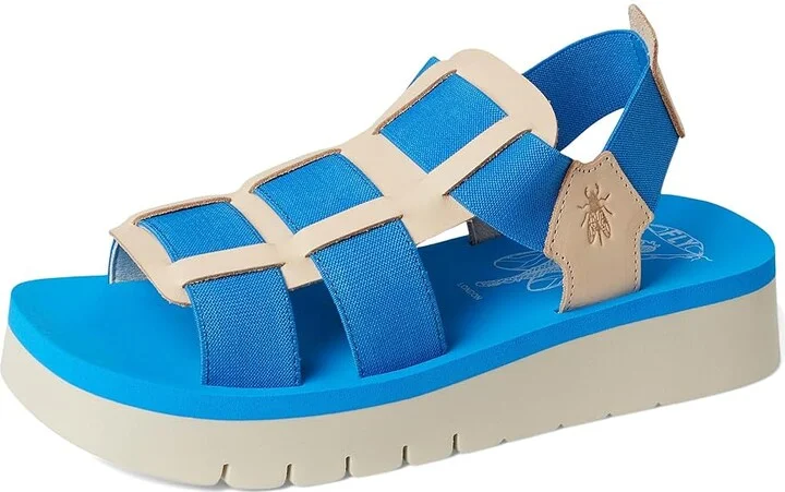 FLY LONDON SAMB245FLY Women's Sandals Black/Agreen : EU 39 (US Women's 8-8.5) M, Leather - Image 11