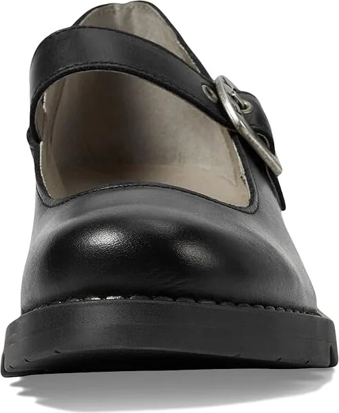 FLY LONDON SAMP132FLY High Heels Black : EU 38 (US Women's 7.5-8) M, Leather - Image 2