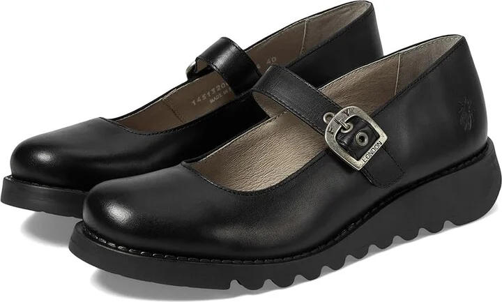 FLY LONDON SAMP132FLY High Heels Black : EU 38 (US Women's 7.5-8) M, Leather