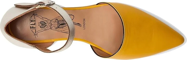 FLY LONDON SARJ266FLY Women's Flat Shoes Yellow : EU 36 (US Women's 5.5-6) M, Leather - Image 2