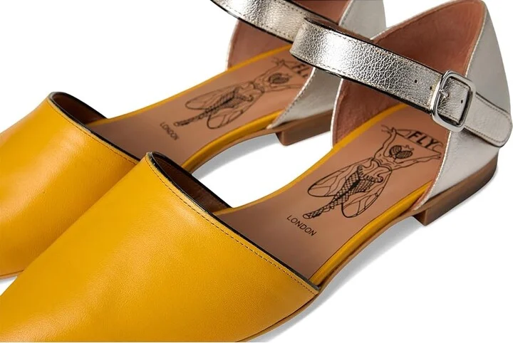 FLY LONDON SARJ266FLY Women's Flat Shoes Yellow : EU 36 (US Women's 5.5-6) M, Leather - Image 7
