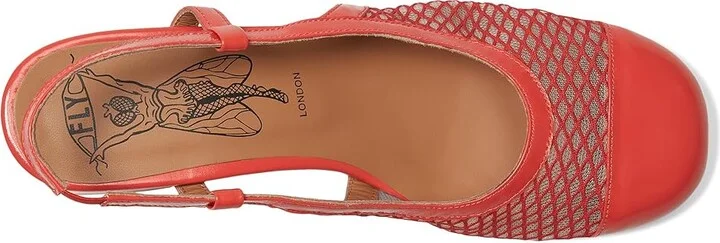 FLY LONDON SOKI273FLY Women's Flat Shoes Scarlet : EU 37 (US Women's 6.5-7) M, Leather/Rubber - Image 2