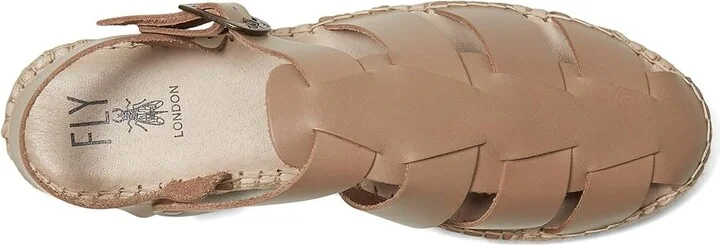 FLY LONDON SOWA551FLY Women's Sandals Taupe : EU 40 (US Women's 9-9.5) M, Leather/Rubber - Image 2
