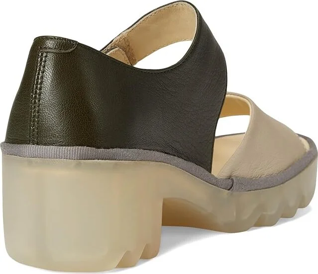 FLY LONDON TAAR558FLY Women's Sandals Taupe/Khaki : EU 40 (US Women's 9-9.5) M, Leather - Image 4
