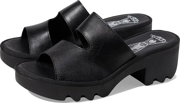 FLY LONDON TECH493FLY Women's Shoes Black Mousse : EU 38 (US Women's 7.5-8) M, Leather