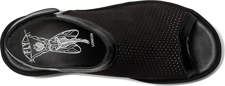 FLY LONDON TEIF577FLY Women's Sandals Black : EU 40 (US Women's 9-9.5) M, Leather - Image 2