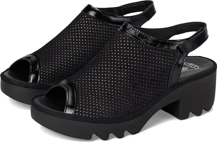 FLY LONDON TEIF577FLY Women's Sandals Black : EU 40 (US Women's 9-9.5) M, Leather