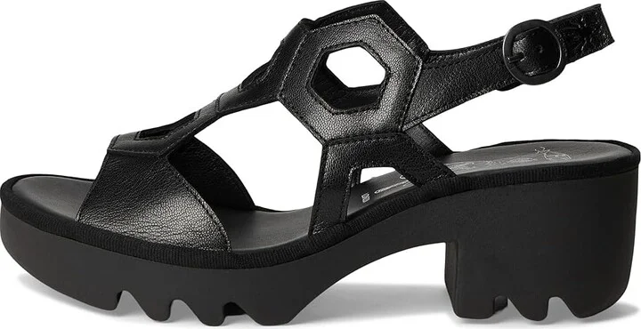 FLY LONDON TEWA573FLY Women's Sandals Black : EU 37 (US Women's 6.5-7) M, Leather - Image 6