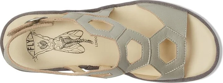 FLY LONDON TEWA573FLY Women's Sandals Black/White : EU 40 (US Women's 9-9.5) M, Leather - Image 8
