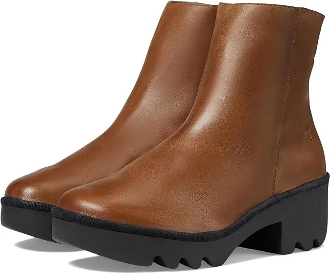 FLY LONDON TOOR513FLY Women's Boots Mid Brown : EU 37 (US Women's 6.5-7) M, Leather