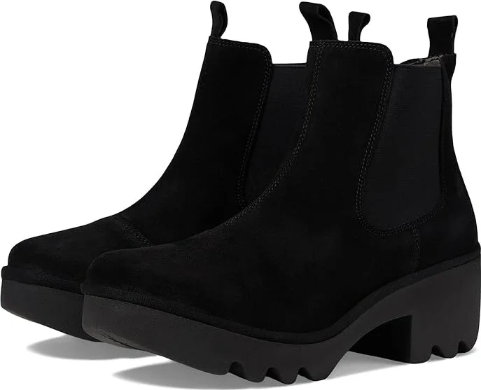 FLY LONDON TRIG514FLY Women's Boots Black : EU 39 (US Women's 8-8.5) M, Leather