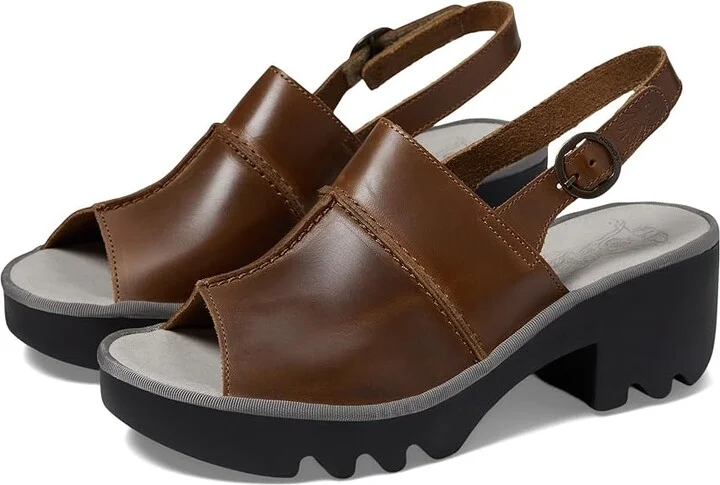 FLY LONDON TUPI495FLY Women's Shoes Camel Bridle : EU 36 (US Women's 5.5-6) M, Leather