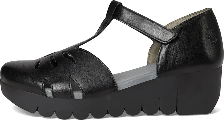 FLY LONDON velt224fly Women's Flat Shoes Black : EU 40 (US Women's 9-9.5) M, Leather - Image 6