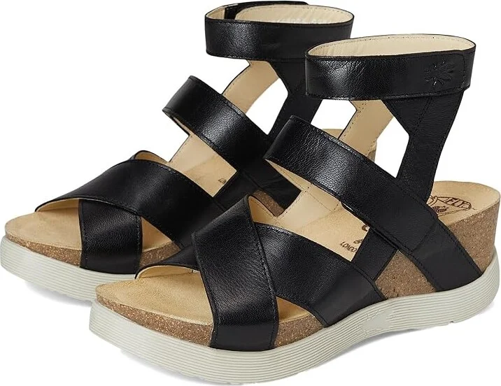 FLY LONDON WEGE669FLY Women's Shoes Black : EU 37 (US Women's 6.5-7) M, Leather