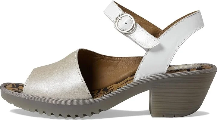FLY LONDON WELY439FLY Women's Shoes Silver/Off-White Borgogna/Luxor : EU 41 (US Women's 10-10.5) M, Leather - Image 5