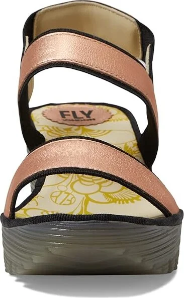 FLY LONDON YACO416FLY Women's Shoes Blush Gold Idra : EU 38 (US Women's 7.5-8) M, Leather/Textile - Image 2
