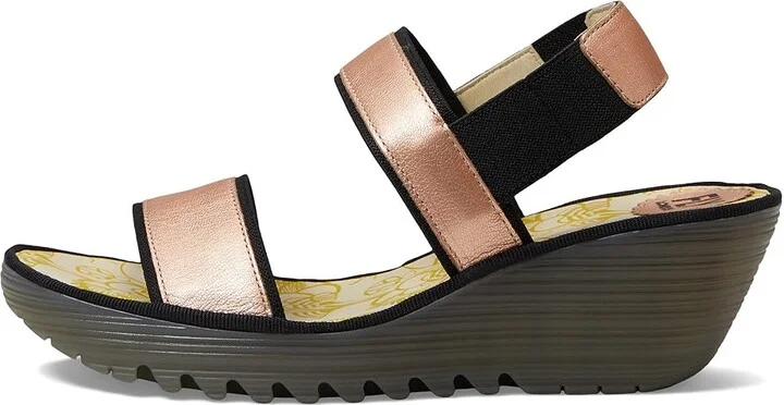 FLY LONDON YACO416FLY Women's Shoes Blush Gold Idra : EU 38 (US Women's 7.5-8) M, Leather/Textile - Image 5