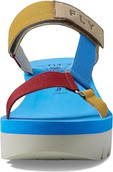FLY LONDON YAKA037FLY Women's Shoes Cloud/Multi/Azurre Cupido/Elastic : EU 36 (US Women's 5.5-6) M, Leather - Image 2