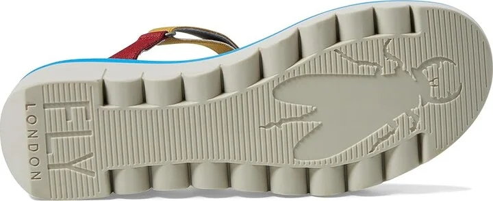 FLY LONDON YAKA037FLY Women's Shoes Cloud/Multi/Azurre Cupido/Elastic : EU 36 (US Women's 5.5-6) M, Leather - Image 3