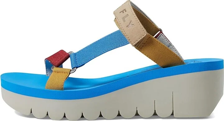 FLY LONDON YAKA037FLY Women's Shoes Cloud/Multi/Azurre Cupido/Elastic : EU 36 (US Women's 5.5-6) M, Leather - Image 5