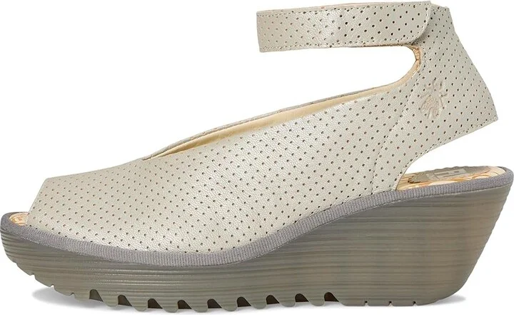 FLY LONDON Yala376Fly Perf Women's Sandals Silver : EU 37 (US Women's 6.5-7) M, Leather/Rubber - Image 6