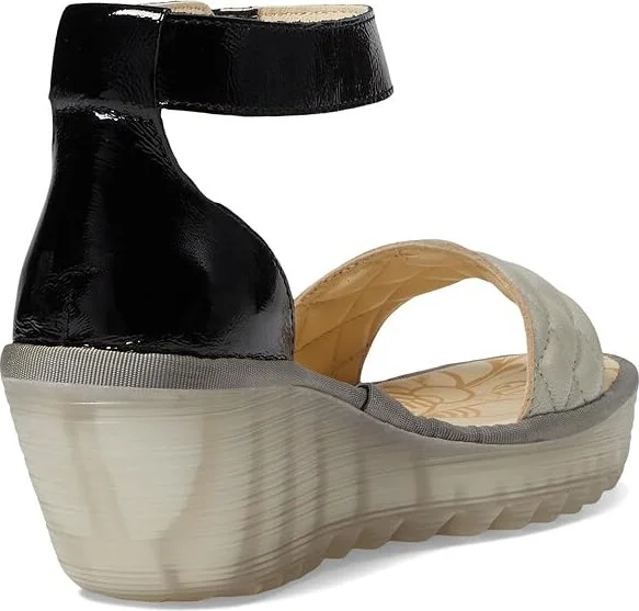 FLY LONDON YARU471FLY Women's Shoes Silver/Black Borgogna/Luxor : EU 37 (US Women's 6.5-7) M, Leather - Image 4