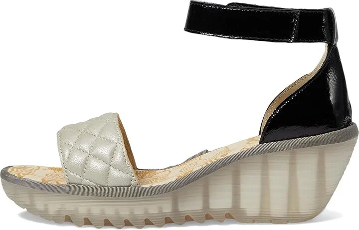 FLY LONDON YARU471FLY Women's Shoes Silver/Black Borgogna/Luxor : EU 37 (US Women's 6.5-7) M, Leather - Image 5