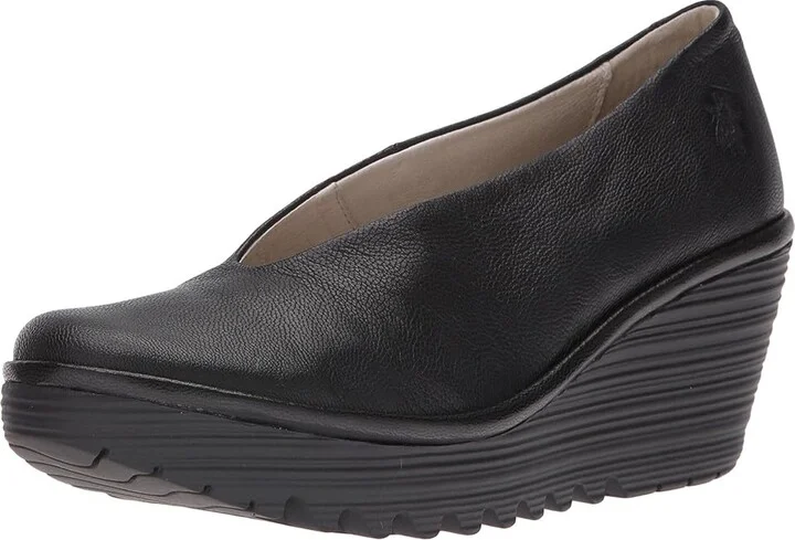 FLY LONDON Yaz Women's Shoes Black Mousse : EU 41 (US Women's 10-10.5) M, Leather - Image 2