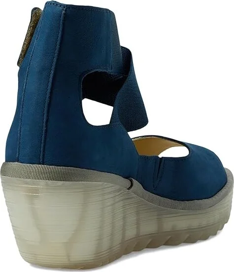 FLY LONDON YEFI473FLY Women's Shoes Blue Cupido : EU 37 (US Women's 6.5-7) M, Leather - Image 4