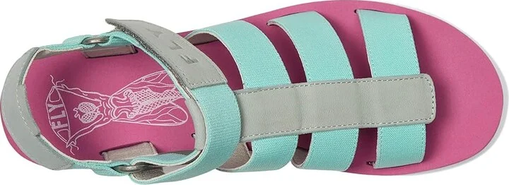 FLY LONDON YOJI198FLY Women's Sandals Sky Blue/Military/Li : EU 39 (US Women's 8-8.5) M, Rubber - Image 2