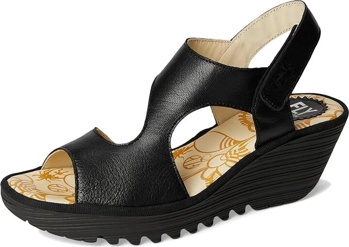 FLY LONDON YOXA576FLY Women's Sandals Black : EU 36 (US Women's 5.5-6) M, Leather - Image 5