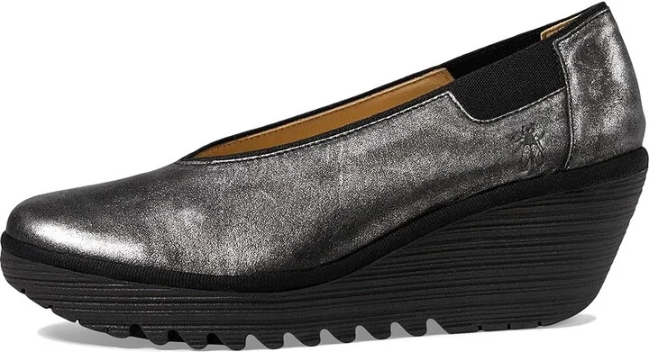 FLY LONDON YOZA438FLY Women's Shoes Silver : EU 38 (US Women's 7.5-8) M, Leather - Image 5