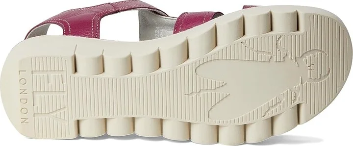 FLY LONDON YUDD236FLY Women's Sandals Berry : EU 39 (US Women's 8-8.5) M, Leather - Image 3