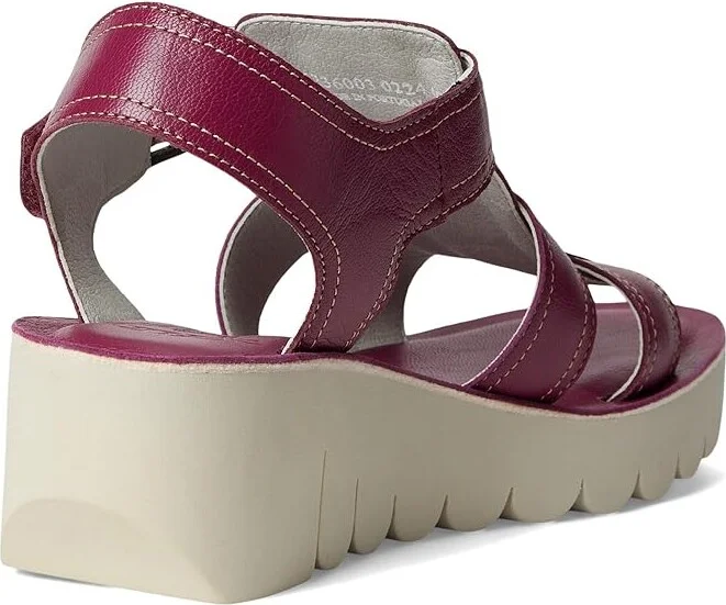 FLY LONDON YUDD236FLY Women's Sandals Berry : EU 39 (US Women's 8-8.5) M, Leather - Image 4