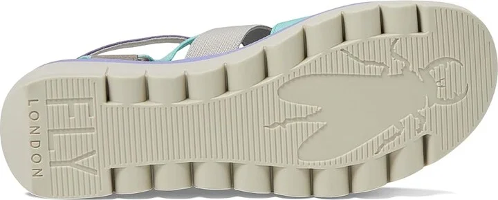 FLY LONDON YUFI032FLY Women's Shoes Grey/Multi Cupido/Elastic : EU 39 (US Women's 8-8.5) M, Leather/Textile - Image 3