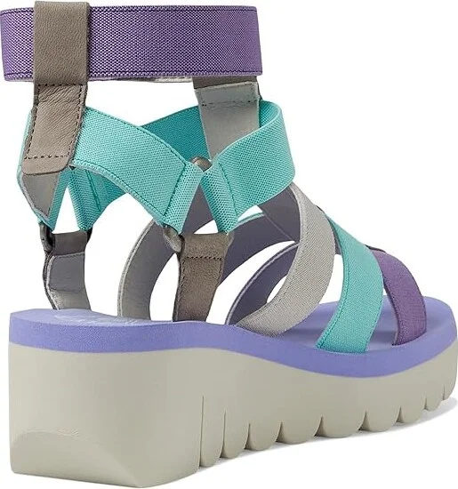 FLY LONDON YUFI032FLY Women's Shoes Grey/Multi Cupido/Elastic : EU 39 (US Women's 8-8.5) M, Leather/Textile - Image 4