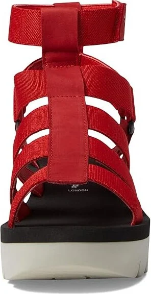 FLY LONDON YUFI032FLY Women's Shoes Lipstick Red/Red Cupido/Elastic : EU 39 (US Women's 8-8.5) M, Leather/Textile - Image 2