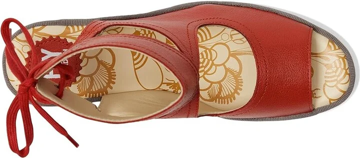 FLY LONDON YULP571FLY Women's Sandals Devil Red : EU 39 (US Women's 8-8.5) M, Leather - Image 2