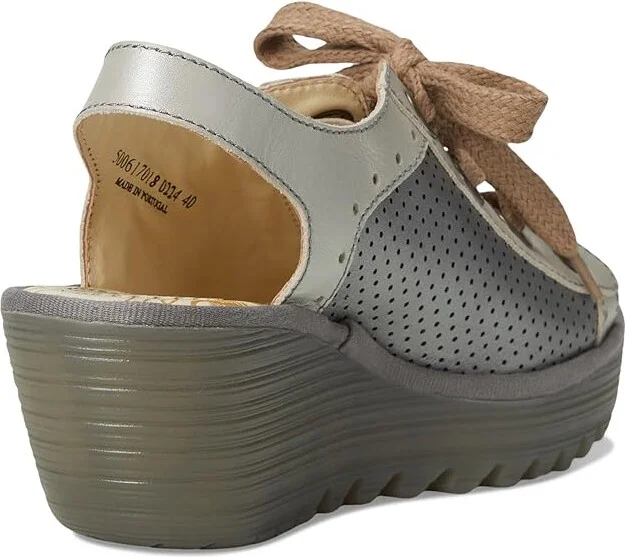 FLY LONDON Yuta617Fly Women's Shoes Silver/Plomo : EU 37 (US Women's 6.5-7) M, Leather - Image 4