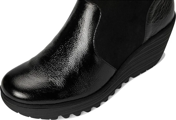 FLY LONDON YUXI506FLY Women's Boots Black 1 : EU 38 (US Women's 7.5-8) M, Leather/Suede - Image 2