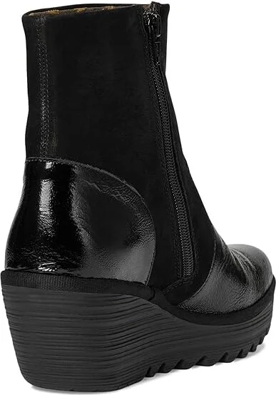 FLY LONDON YUXI506FLY Women's Boots Black 1 : EU 38 (US Women's 7.5-8) M, Leather/Suede - Image 4