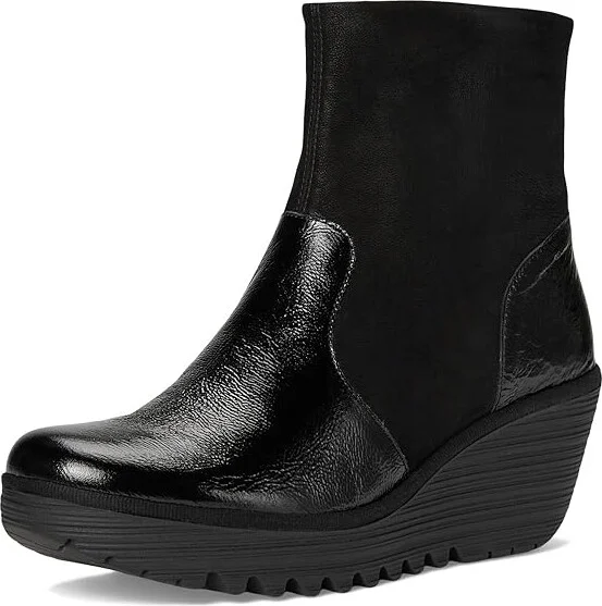 FLY LONDON YUXI506FLY Women's Boots Black 1 : EU 38 (US Women's 7.5-8) M, Leather/Suede - Image 5