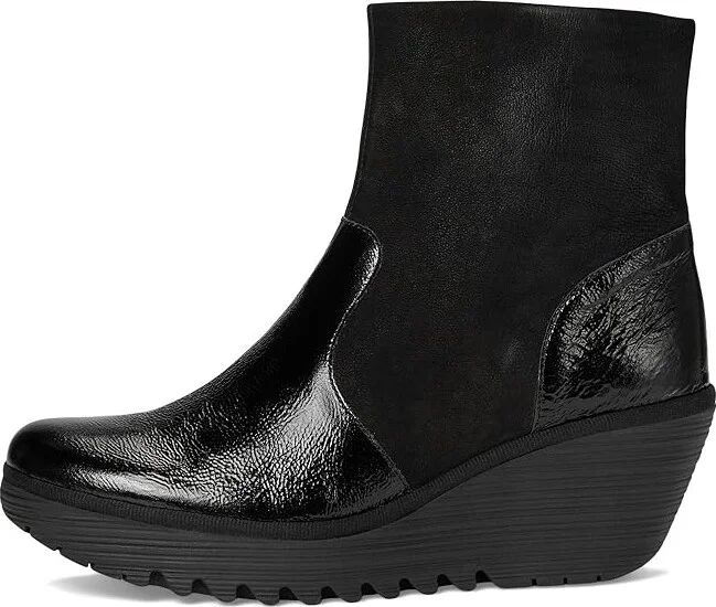 FLY LONDON YUXI506FLY Women's Boots Black 1 : EU 38 (US Women's 7.5-8) M, Leather/Suede - Image 6