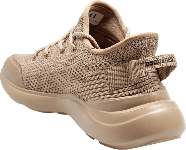 Fly Stretch Knit Sneakers Khaki Color - Image 3