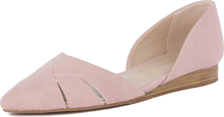 Focal Point Womens Slip On Pointed Toe D'Orsay