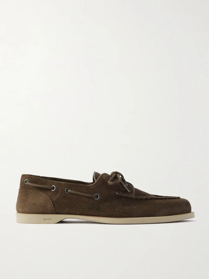 Foil Suede Boat Shoes