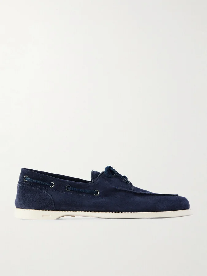 Foil Suede Boat Shoes